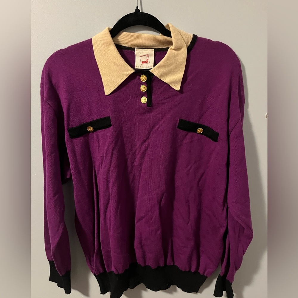 Vintage merino wool top